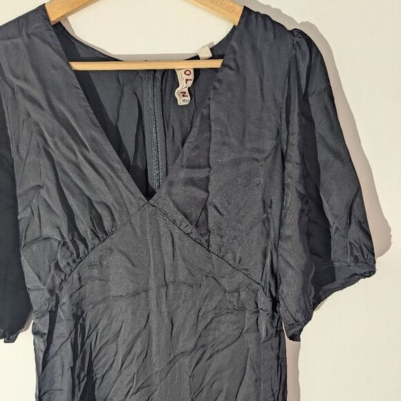 Anthropologie Dolan Left Coast Little Black Wide Leg Jumpsuit Women's Size Small - Picture 3 of 9